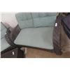 Image 4 : Five Piece Wicker Sunroom Or Patio Set  - 2 Chairs, Coffee Table and Ottaman