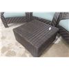 Image 6 : Five Piece Wicker Sunroom Or Patio Set  - 2 Chairs, Coffee Table and Ottaman