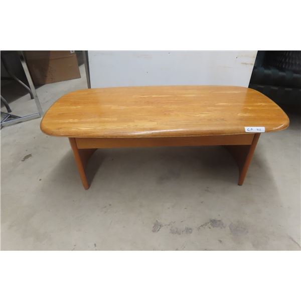 Oak Coffee Table, 16" x 48" x 24"