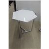 Image 2 : Modern Stand, 24" High, 18" Diameter And Chrome Stand, 27" High, 18" Diameter