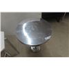 Image 5 : Modern Stand, 24" High, 18" Diameter And Chrome Stand, 27" High, 18" Diameter