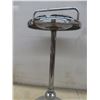 Image 4 : Vtg Chrome Standup Ashtray w/ Glass Ashtray