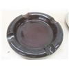 Image 7 : Vtg Chrome Standup Ashtray w/ Glass Ashtray