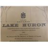 Image 2 : Rare 1931 Map of Lake Huron 41" x 30", Excellent Condition!