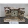 Image 1 : Rare Antq Darche Mfg Co Flash Light Electric Alarm Bank and Clock