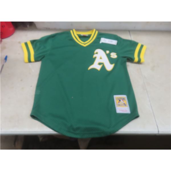 Oakland A’s Reggie Jackson Mitchell & Ness 1987 Vtg Throwback Jersey, Medium