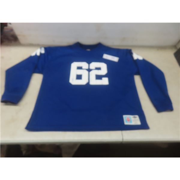 Rare Winnipeg Blue Bombers Roger Edwards 1962 Vtg Throwback Jersey, Medium