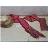 Image 1 : Festival Du Voyageur Lot Incl Real Fur Hat, Size Small, and Two Metis Sashes