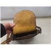 Image 12 : Vtg 1970s Boho Hippie Tooled/Painted Leather Purse w/ Real Fur Change Purse