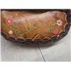 Image 15 : Vtg 1970s Boho Hippie Tooled/Painted Leather Purse w/ Real Fur Change Purse