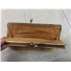 Image 8 : Vtg 1970s Boho Hippie Tooled/Painted Leather Purse w/ Real Fur Change Purse
