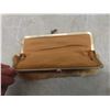 Image 9 : Vtg 1970s Boho Hippie Tooled/Painted Leather Purse w/ Real Fur Change Purse