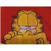 Image 13 : Vtg Garfield Lot Incl 3D Picture in Frame, Ornament in Box, Plush and Adult Large Sweatshirt