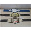 Image 1 : Three WWE Vtg Wrestling Championship Belts Incl Two Tag Team and One Heavyweight by Mattel 2014