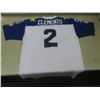 Image 4 : Vtg Tom Clements Winnipeg Blue Bombers 1987 Blue and Gold Game Jersey