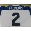 Image 5 : Vtg Tom Clements Winnipeg Blue Bombers 1987 Blue and Gold Game Jersey