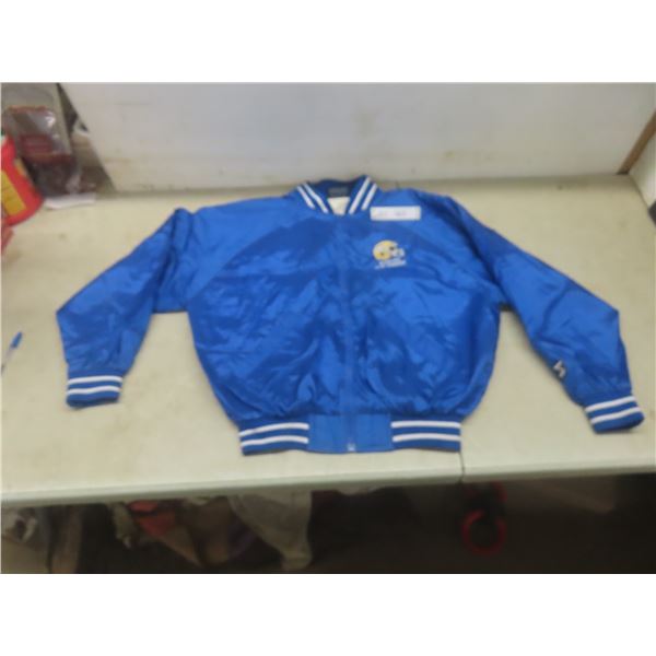 Vtg Winnipeg Blue Bombers Softwear Canada Satin Jacket, Men’s Small