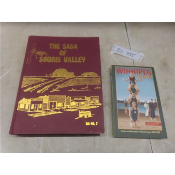Vtg Souris Valley, Manitoba Hardcover Town History Book and Winnipeg Beach History Book