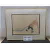 Image 1 : Vtg First Nations Peter Morgan Pro Framed Print Hunter Bringing Home His Catch, 18 x 14 Inches