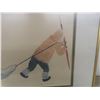 Image 2 : Vtg First Nations Peter Morgan Pro Framed Print Hunter Bringing Home His Catch, 18 x 14 Inches