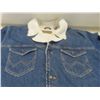 Image 3 : Marlboro Man Wrangler Sherpa Lined Denim Ranch Coat, Men’s XXL