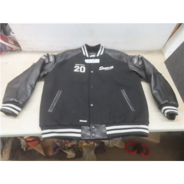 Rare Snap-On Tools Varsity Letterman Jacket w/ Leather Sleeves, Men’s XL, Excellent Condition