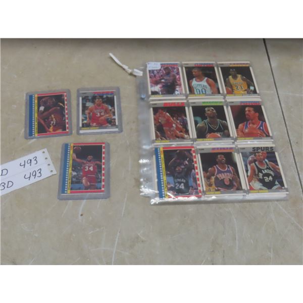 Vtg 1987–1988 Fleer NBA Basketball Card Lot Incl Barkley, Kareem, Isiah Thomas