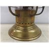 Image 2 : Vtg Brass Lantern Mfg by Univ Metal Spinning and Stamping Co., 12" High w/ Handle