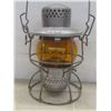 Image 7 : Antq CPR Railroad Lantern w/ Amber Glass, 10" High w/ Handle