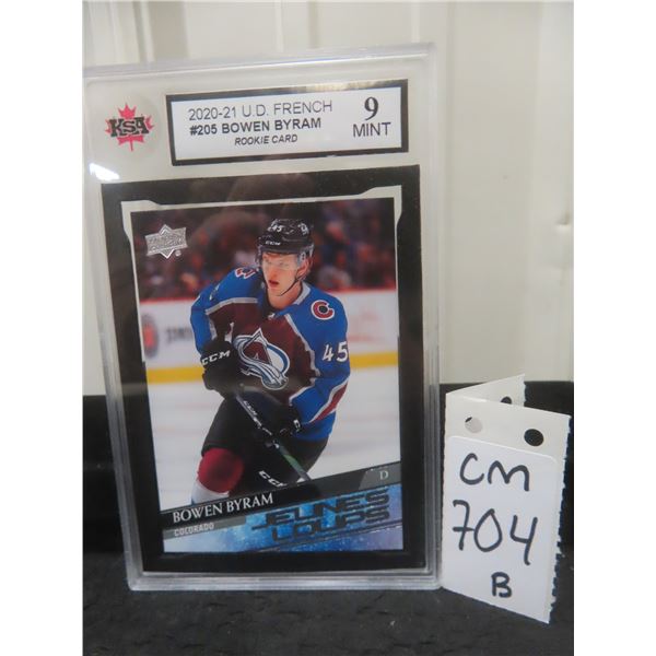 Graded Bowen Byram Young Guns Rookie Card