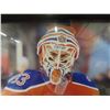Image 2 : Signed Framed Cam Talbot Edmonton Oilers 8" x 10" Photo