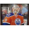 Image 4 : Signed Framed Cam Talbot Edmonton Oilers 8" x 10" Photo