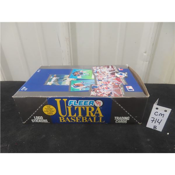 Unopened 1991 Fleer Ultra Baseball Box