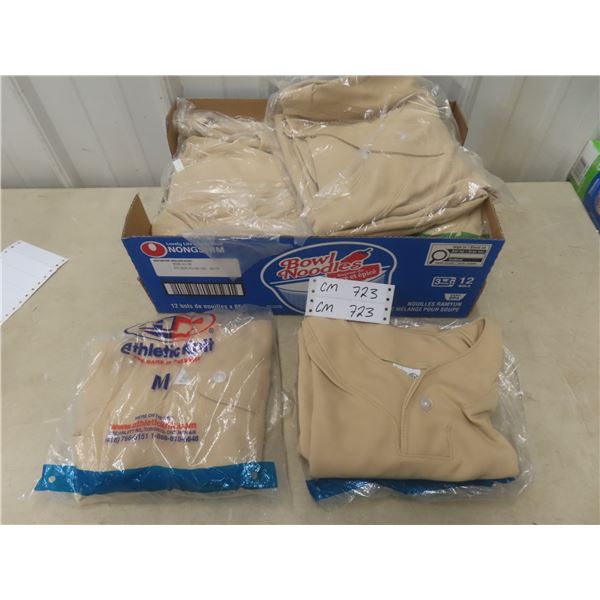 9 Baseball Jerseys Assorted Sizes New in Bags