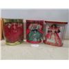 Image 1 : Three Collectible Barbies, Happy Holiday Edition, in Original Box