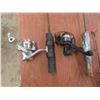 Image 3 : Six Ice Fishing Rods, Six Reels and Landing Net