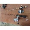 Image 4 : Six Ice Fishing Rods, Six Reels and Landing Net
