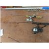 Image 6 : Six Ice Fishing Rods, Six Reels and Landing Net