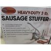 Image 2 : New Heavy Duty Three Pound Sausage Stuffer and Cast Fry Pan, 9"