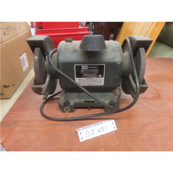 Craftsman Bench Grinder, 6" x 1/2" Wheels