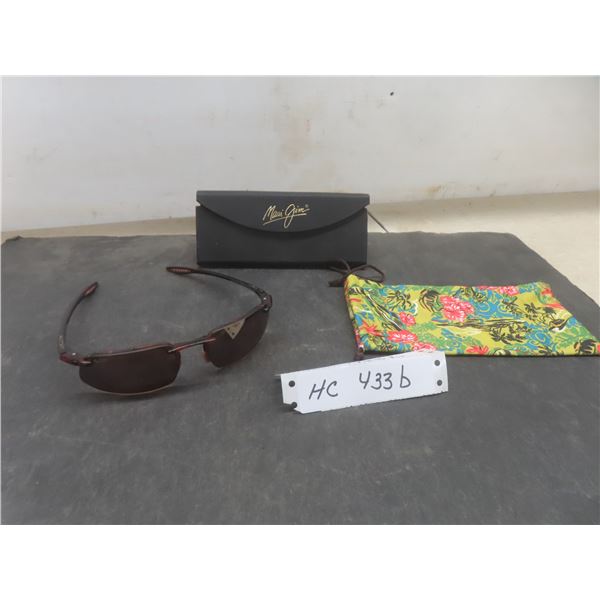 Maui Jim Ho'okipa Polarized Rimless Sunglasses w/ Case