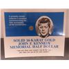 Image 5 : Solid 14K Gold John F. Kennedy Memorial Half Dollar