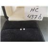 Image 1 : 14K Gold and Diamond Stud Earrings, Total Weight Approximately 0.30 Grams