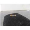 Image 4 : 14K Gold and Diamond Stud Earrings, Total Weight Approximately 0.30 Grams