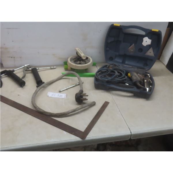 Mastercraft Heat Gun, Square, Two Grease Guns, 240V Cord, Water Sprinkler