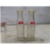 Image 12 : Two Custom Made Metal Sculptures, 11 1/2" and 6 1/2" Tall, and Four Shot Glasses