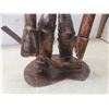 Image 8 : Two Custom Made Metal Sculptures, 11 1/2" and 6 1/2" Tall, and Four Shot Glasses