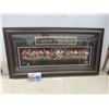Image 1 : Legends of the Game Autographed Framed Picture w/ COA, 21" x 39 1/2"