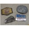 Image 7 : Six Fire King Coffee Mugs, Pepsi Salt and Pepper Shaker, Four Belt Buckles
