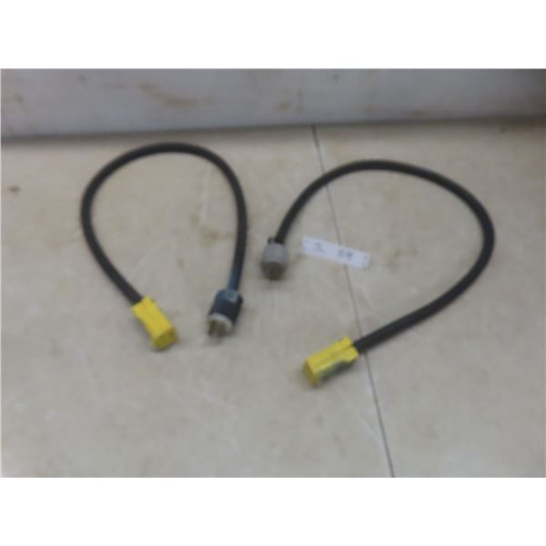Two Generator Adapters, NEMA 20A–250V, Approximately 3 Feet